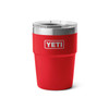YETI Rambler 16 oz Stackable Tumbler, Vacuum Insulated, Stainless Steel with MagSlider Lid, Rescue Red