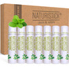 7-Pack Premium Beeswax Lip Balm by Naturistick | Chemical-Free, 100% Natural Chapstick for Dry, Chapped Lips | Made with Coconut Oil, Shea Butter, Al
