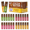 Nature's Bees Cocoa Butter Lip Balm Moisturizer, 24 Pack - 4 Flavors, Original, Shea Butter, Mango Butter, & Olive Oil, Made with Coconut Oil, Beeswa