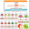 VISRIE SPF 30 Sunscreen Lip Balm, SPF Lip Balm Bulk 20 Count, Broad Spectrum UVA/UVB Lip Sunscreen with Vitamin E and Coconut Oil- 10 Flavors