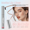 BANGFENG 4Pcs Peel Off Lip Liner Stain - Long-Lasting, Smudge-Proof, Waterproof Nude Matte Lip Tint, Non-Fading Peel Off Lip Color, Effortless Precis