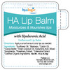 Hyalogic HA Lip Balm - Hyaluronic Acid & Organic, Natural Coconut Oil - Soothes Dry, Chapped Lips - Plumping, Moisturizing & Nourishing - Unflavored
