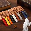 Skyygemm 10 Pcs Christian Leather Bookmarks Inspirational Bible Verse Cross Bookmarks Religious Christian Gifts for Women Men Church Sunday School Su