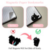 6 Pieces Cute Black Cat Magnetic Bookmarks - Cute Book Markers Clip Set for Women Teachers Students Book Lovers Reading, for School Office Home Suppl