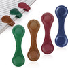 Personalized Leather Magnetic Bookmark with Double-Sided Page Markers, Clips and Buckles - Reading Supplies for Book Lovers (4 Pcs)