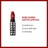 Kiss Ruby Kisses Matte Lipstick Kiss Red,1 Count