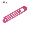 HARFINGTON 2pcs Straight Ruler 12cm Metric Bookmark Clip Ruler Metal Aluminum Alloy Scale on Both Sides Measuring Scale Tool for Measure Study Readin