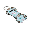 Beautyflier Neoprene Lip Balm Lipstick Keychain Holder (Dog Pattern)
