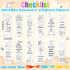 The Ten Commandments Color Your Own Bookmarks for Kids- 120Pcs Bulk 10 Commandments DIY Coloring Blank Bookmarks Christian Classroom Art Craft Suppli