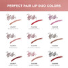 Absolute New York ALD04 Perfect Pair Lip Duo, Fuller and Poutier Lips, Deeper Shade For Lip Contouring, Satin Lipstick and Lip Liner