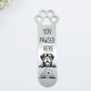 1Pcs Funny Pet Dog Paw Stainless Steel Book Mark - Metal Bookmarks for Book Lovers Stationery Gifts for Dog Lovers Office Supplies Birthday Gifts for