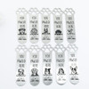 1Pcs Funny Pet Dog Paw Stainless Steel Book Mark - Metal Bookmarks for Book Lovers Stationery Gifts for Dog Lovers Office Supplies Birthday Gifts for