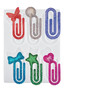 Ryetvok Resin Bookmark Molds 6-Cavity, 7.87 x 6.02'' Paperclip Shape Silicone for Epoxy Resin, Jumbo Paper Clips Bookmark Molds with Butterfly Heart