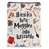 Magic Wizard Book Sleeve, Potter Merch Bookish Gift, Wizard Gift Book Covers Librarian Reader Bibliophile Bookworm Reading Lover Gift(Books Turn Mugg