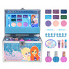 Disney Frozen Train Case Beauty Set, Kids Makeup Kit for Girls, Real Washable Makeup Set, Play Makeup, Party Favor, Birthday, Ages 3 4 5 6 7 8 9 10 1