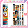 Peacoblue 30pcs UV DTF Bookmarks Transfer Stickers Wraps Dog and Stack of Books for Women Men Reading, Waterproof Bookmarkers Decal(No Blank Bookmark