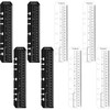 8PCS Notebook Ruler-A5 6 Ring Ruler Planner Bookmark Book Marker for Binder,Ymapinc Journal Ruler with Holes Measuring Tool for A5 Size 6-Ring Binder