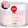 Saviland Pink Acrylic Powder: 30g Professional Colored Acrylic Nail Powder Polymer for French Manicure DIY Nail Art Extension 3D Carving, Long Lastin