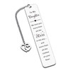 Valentines Day Gifts for Daughter Teen Girls Valentines Gifts for Kids College Students Inspirational Bookmark, Daughter Bookmark 18th 21st Birthday