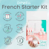 Dipping Nail Starter Kit, Easy Acrylic Powder and Gel Resin Kit For Dip, Starter System For French Set by DipWell Nails (Comes With Bond, Base, Activ