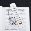 Coffee Bookmark Stocking Stuffers for Coffee Lovers Women Men, Funny Spilled Coff ee Bookmark for Book Lovers, Secret Santa Basket, Book Marks for Re