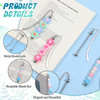 SHENLIU 50 Pcs Beadable Bookmarks DIY Metal Blank Bar Modern Bookmark DIY Bookmarks Craft Jewelry Pendant Charm Gift for Book Lovers Student Teacher
