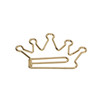 100Pcs Crown Shape Paper Clips Gold Creative Bookmarks Note Clip Marking Document Organizing Clip Stationery Supplies(#1)