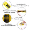 G2PLUS Nail Forms for Gel Builder, 500PCS Nail Extension Forms, Gold Rectangular Nail Forms for Acrylic Nails, Reusable Tip Shape Guide Stickers for