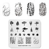 Rolabling Tropical Scenery Nail Art Stamping Plates - Stamping Templates Image Plate Stencil Tool (NA018)