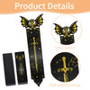 Fantasy Dragon Metal Bookmark, Black and Gold Sword Book Mark for Men, Cool Dragon Book Marker for Boys Kids, Unique Gothic School Office Supplies Ch
