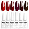 Vishine Gel Nail Polish 6 Colors Art Set, Mirror Soak Off UV LED Classic Color Set 8ml