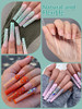 504 PCS No C Curve Clear Nail Tips for Acrylic Nails Professional, 3XL Extra Long, 12 Sizes Half Cover Straight Tapered Square French Fake Nail Tips