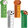 Teling 96 Pcs Cute Sports Bookmark Rulers for Kids Bulk Sport Themed Bookmark Reading Ruler Birthday Party Favor Gift for Student Teens Baseball Socc