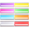 EXCEART Guided Reading Highlight Strips 8pcs Colored Overlays Reading Tracking Rulers Bookmark Highlighter with Line for Dyslexia to Reduce Visual St