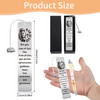 Christian Man of God Bible Bookmark with NFC, Metal Inspirational Faith Book Mark and Pen Set, Religious Book Marker for Reading Men, Catholic Gifts