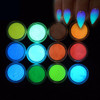 MEILINDS Night Fluorescence Pigment Ultrafine Glitter Glow Powder Nail Art Dust Glow in The Dark Powder Luminous Decor Tip Beauty Tool 12 Colors