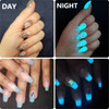 MEILINDS Night Fluorescence Pigment Ultrafine Glitter Glow Powder Nail Art Dust Glow in The Dark Powder Luminous Decor Tip Beauty Tool 12 Colors
