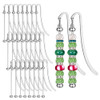 Prasacco 24 Pcs Beadable Bookmarks, Metal Blank DIY Bookmarks for Beads DIY Bookmark Craft Jewelry Pendant Charm for Book Lovers, Bookworms, Students