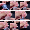 Nail Art Stamper, Clear Silicone Stamping Jelly with Scraper, Transparent Visible Body, No Misplacement for DIY Nail Decor, Home Manicure Starter Too