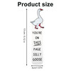 Silly Goose Bookmark, 5.12x1.57 Inch Funny Cute Silly Goose Book Marks Practical Fun Reading Accessories Women Office School Supplies for Bookish Gif