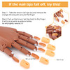 LIONVISON Practice Hand for Acrylic Nails, Flexible Nail Practice Hands Training Kits, Fake Manican Hands for Nails Practice, Movable Nail Maniquin H