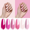 Vishine Gel Nail Polish Kit Soak Off 6pcs Pink Nail Polish Nail Art Manicure New Starter Gift Set 8ml