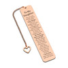 Daughter Valentines Gifts College Girls Gifts to My Daughter from Mom Dad Cool Bookmark for Women 16th 18th 21st Birthday Valentines for Teen Girls B
