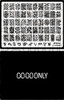 Gogoonly Nail Art Stamp Plate Collection St. Holly - Huge Size Stamping Image Plates Manicure Nail Designs DIY - BH000574