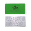 PUEEN Nail Art Stamping Plate - Nature Lover 02-125x65mm Unique Nailart Polish Stamping Manicure Image Plates Accessories Kit BH000661