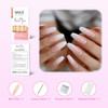 CoolNail Ombre Gradient Pink Nude White French Ballerina Press on False Nails Extra Long Natural Coffin UV Gel Glue On Fake Fingers nails