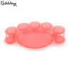 Rolabling 6 pcs Nail Art Dappen Dish Nail Art Polish Color Mixing Palettes Manicure Tool Nail Painting Mixed Color Palette Nail Gel Color Makeup Disp