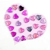 100pcs Mini Heart-shaped Clear Glass Nail Polish Color Card Nail Art Color Display Tips Colorful Nail Polish Nail Art DIY Manicure Tool Accessories