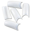 enForten 500pcs Pearl White Acrylic Style Artificial Half French False Fake Nail Tips