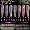 Multi Shapes 3D Glass AB Crystal Nail Art Rhinestones Kit with Flatback Round Bead Charm Gem Stone Jewelry Diamond with Pickup Pen + Tweezer for Mani